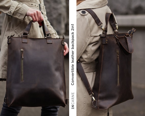 Sling Crossbody Backpack Shoulder Bag Men Women Leather Chest Purse fanny |  eBay