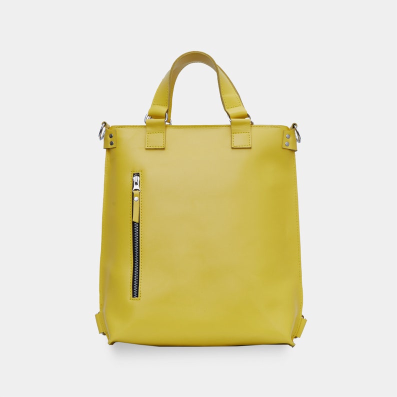 Yellow convertible laptop bag