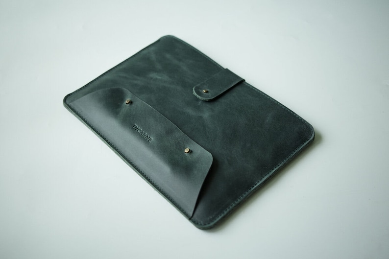 Emerald green leather tablet Remarkable 2 sleeve case