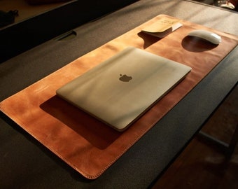 The Perfect Gift for Him or Her: Engraved Leather Desk Pad for Anniversaries and Teacher Appreciation