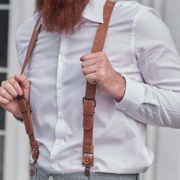 MENDENG Men Black Y Back Suspenders Bronze Snap Hooks Braces for Wedding  Party - Yahoo Shopping