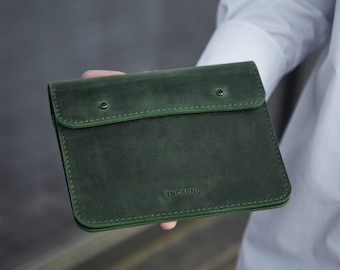 Leather Cable Organizer: Tech Travel Cord Holder with Free Personalization