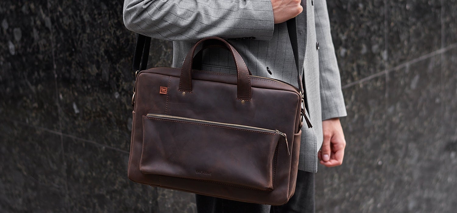 Leder Laptoptasche Messenger Bag Herren Laptop Aktentasche 17 Etsy