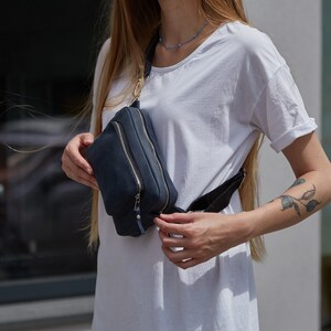 Personalisierte Leder Gürteltasche, Gürteltaschen, Hip Pack für Frauen und Männer, Benutzerdefinierte Crossbody Bag, Leder Gürteltasche, Taille Tasche