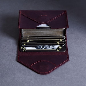 Stylish leather tarot card holder with personalization - special gift for Her | Vintage tarot deck box | Fast shipping from a US warehouse