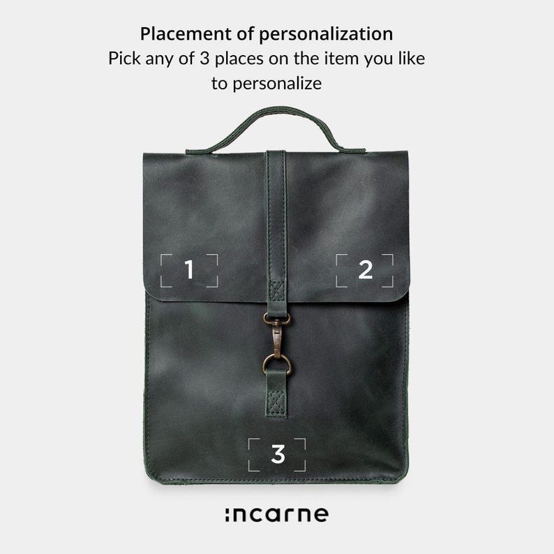 a black bag with numbers on the front of it