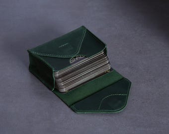 Tarot Card Holder Case: Genuine Leather- Spiritual Oracle Deck Holder, Free Embossing, Spiritual Gift