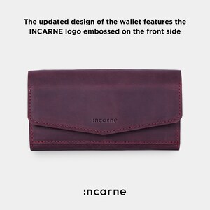 Women leather wallet, Monogrammed wallet, Personalized wallet, Wallet for Her, Leather wallet purse, Leather wallet women image 10