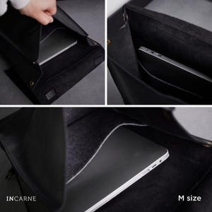 Mochila de cuero marrón para mujer, mochila para portátil, hecha a mano y personalizada, ideal para la escuela, la universidad o la ciudad. imagen 6
