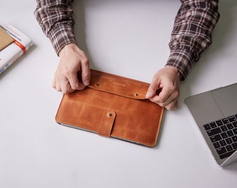 reMarkable 2 case with pen holder, reMarkable 2 cover, reMarkable 2 tablet case, reMarkable 2 folio, Full Grain Leather