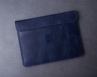 Surface Pro 8 Case Sleeve, Leather Surface Pro 7 Case, Surface Laptop 4, Microsoft Surface Go Case, Surface Go 3 Sleeve, Personalized gift