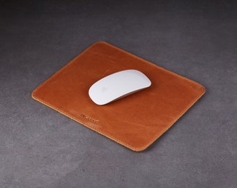 Personalized Leather Mouse Pad, custom mouse pad, Extended Mouse Pad, Leather anniversary gift, Coworker Gift, Father's Day Gift