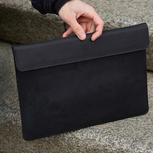 Custodia in pelle minimalista personalizzata per reMarkable 2, custodia estetica personalizzata per Surface Go, qualsiasi custodia protettiva per tablet e laptop