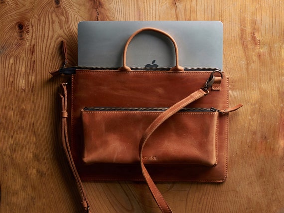 Bolso de cuero para computadora portatil funda de aire para macbook bolso personalizado bolso MacBook pro