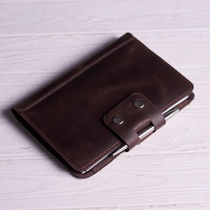 Handmade Leather A4 Portfolio | Office A5 Organizer | Paper Document Case |  Business Portfolio with Snap Closure Folder | Business Gift
