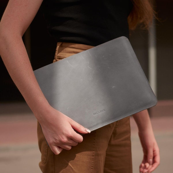 Genuine Leather Slim Leather Laptop Macbook Air Sleeve MacBook 2020 Sleeve Corporate Gift Macbook Pro Cover Macbook Air 13 2020 Personalized