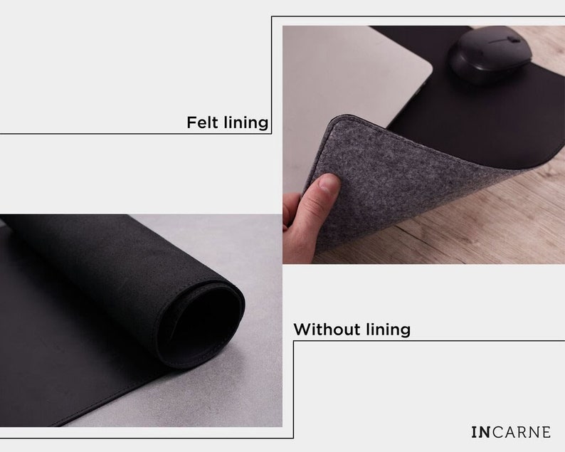 Custom Leather Desk Pad Engraved Desk Accessories Etsy