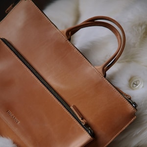 Leather Laptop Sleeve for MacBook Air & Pro 13&quot;-15&quot; | Slim Leather Case for MacBook Air M1-M4 | Personalized Laptop Bag | Gift for Her