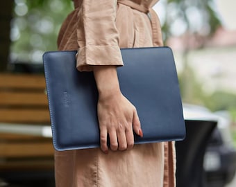 Personalized Full Grain Leather Microsoft Surface Pro Sleeve: Slim Tablet Case Fits Pro 7/8/9/X