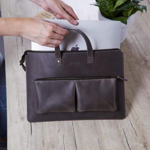 Leather Case for iPad 12.9 | New iPad 13 inch bag | Tablet sleeve, custom iPad handle bag with strap