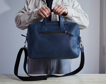 ✨レア　Vintage Eddie Bauer briefcase Y2K EDDIE BAUER Vintage Leather Briefcase / Messenger Bag
