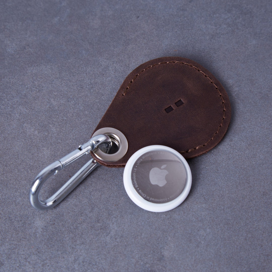 Air Tag Holder Gray, Keychain Cute, Slim Protective AirTag Case