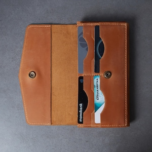 Cartera pequeña de piel con personalización / Cartera vintage de piel con cremallera para mujer / Envío rápido desde almacén en EE. UU.
