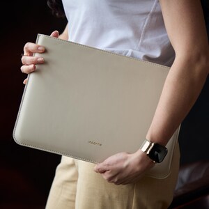 Leren MacBook-hoes: gepersonaliseerde laptoptas, iPad Pro-hoes, kantoorcadeau