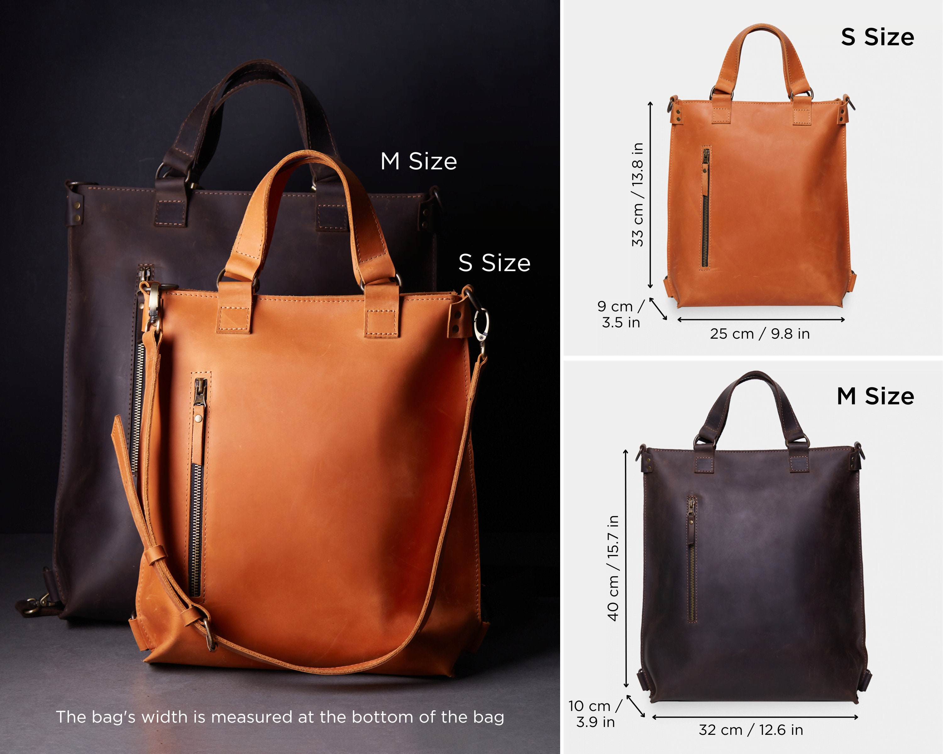 Fioretta Italian Genuine Leather Top Handle Backpack Purse Shoulder Bag Handbag Rucksack for Women - Cognac Brown