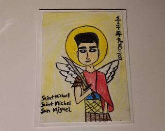 サボン・デ・サンホアキンギフト: 聖ミカエルの祈りカード