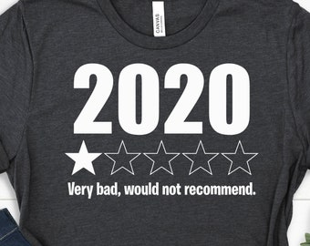 2020 Very Bad Would Not Recommend Svg, 2020 Review Svg, Quarantine 2020, Adult Humor SVG, Cuttable Design, Silhouette, Cricut, Cut file