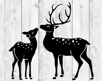 Deer Head SVG, Deer svg, Deer Clipart, Deer Head Clipart, Deers svg, Hunting svg Files, Cut File Files Cricut Silhouette T-shirt, Printable