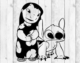 Lilo and Stitch SVG, Lilo and Stitch clipart, Stitch SVG, svg files for cricut, svg files for silhouette