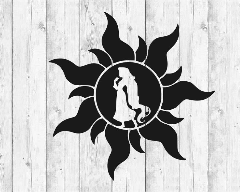Tangled SVG Tangled Rapunzel Sun SVG Princess Svg Cricut - Etsy