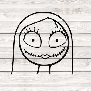 The Nightmare before Christmas svg, jack sally svg, sally skellington svg, sally svg, cutting files for cricut, png, eps INSTANT DOWNLOAD