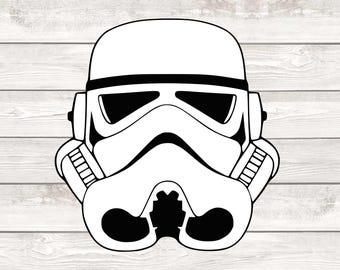 SVG PNG PDF Dxf eps File for Star Wars Empire Strikes Back Stormtroopers Helmet, digital download, disney vacation, sublimation, matching