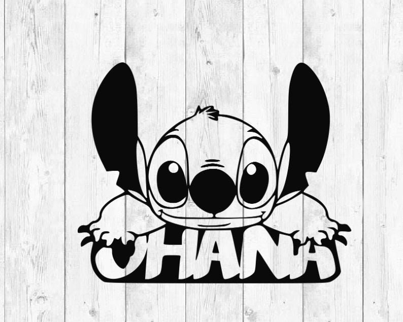 Ohana SVG Lilo and Stitch Svg Lilo and Stitch Clipart - Etsy UK