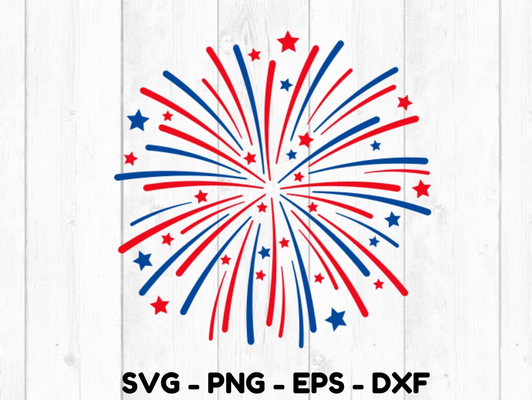Rot Weiß Blau Feuerwerk - Feuerwerk am 4. Juli - Digital Download, Instant  Download, svg, dxf, eps \u0026 png Dateien enthalten! - Etsy Schweiz, image size:1080x812