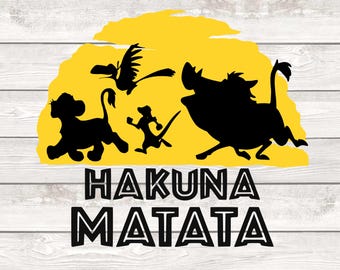 ハクナ マタタ、ライオン キングにインスパイアされた、サイズ可能