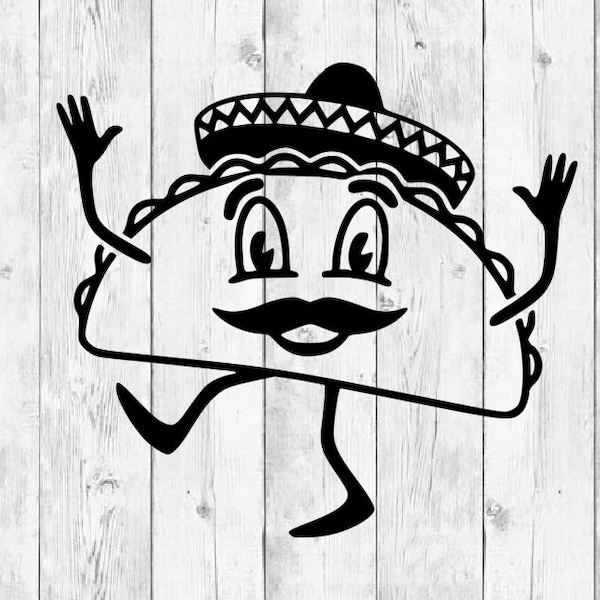 Taco Svg, Taco Silhouette Svg, Taco Tuesday Svg, Feed Me Tacos Svg, Taco Shirt Svg, Taco Clipart, Mexican Food Svg, Cricut Svg, Silhouette