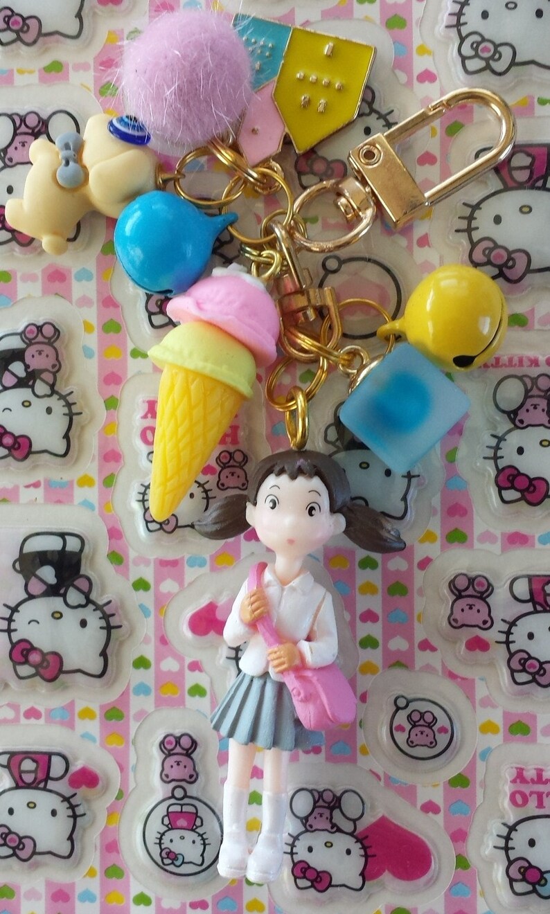 Anime School Girl Keychain Charm backpack fanny pack purse bag Etsy