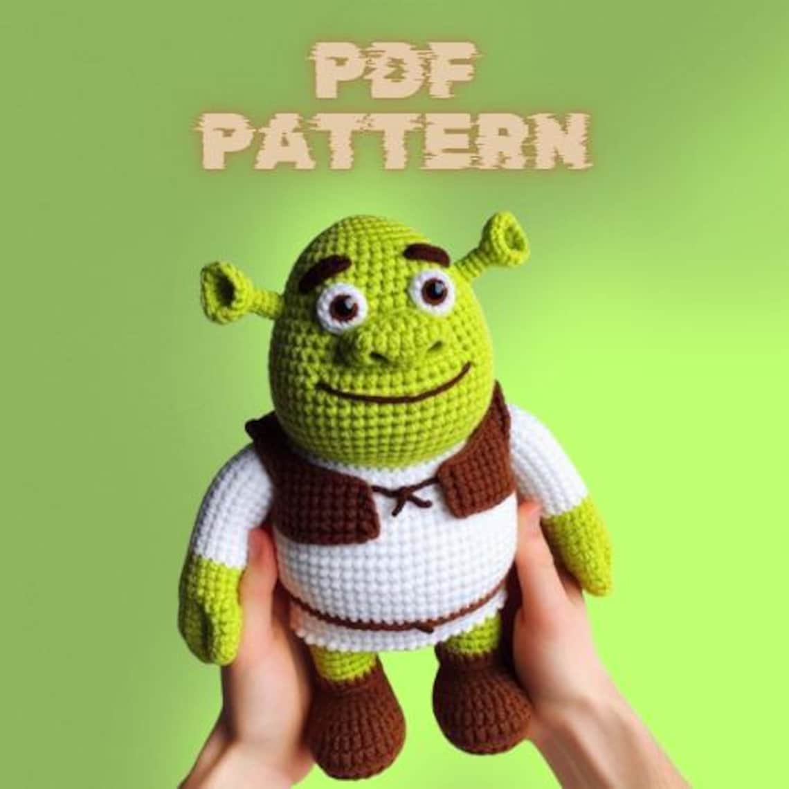 Shrek the Ogre Amigurumi Pattern, Crochet Pattern - Etsy