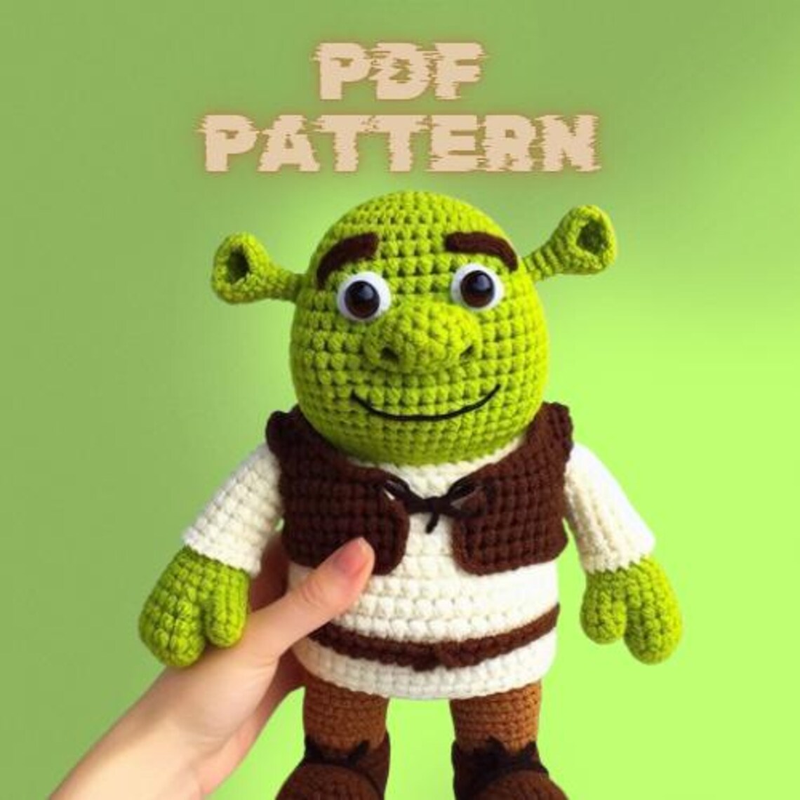 Shrek the Ogre Amigurumi Pattern, Crochet Pattern - Etsy