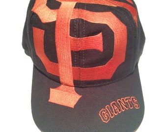 Vintage San Francisco Giants SF The Game Big Logo Snapback Hat Cap Rare Sharktooth Splash Shockwave Script