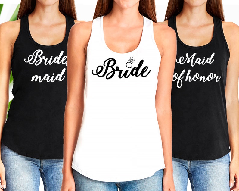 bridal party tank tops