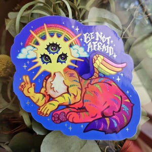 Y2K Angel - Glitter sticker!