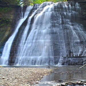 Falls at Stony Brook State Park in Dansville, New York, United States