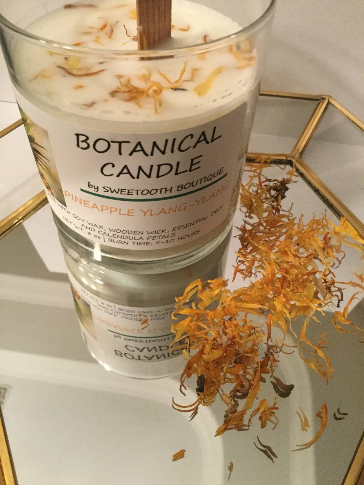 Botanical Candles Etsy