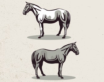 Horse Illustration (Style 1) Vector Art