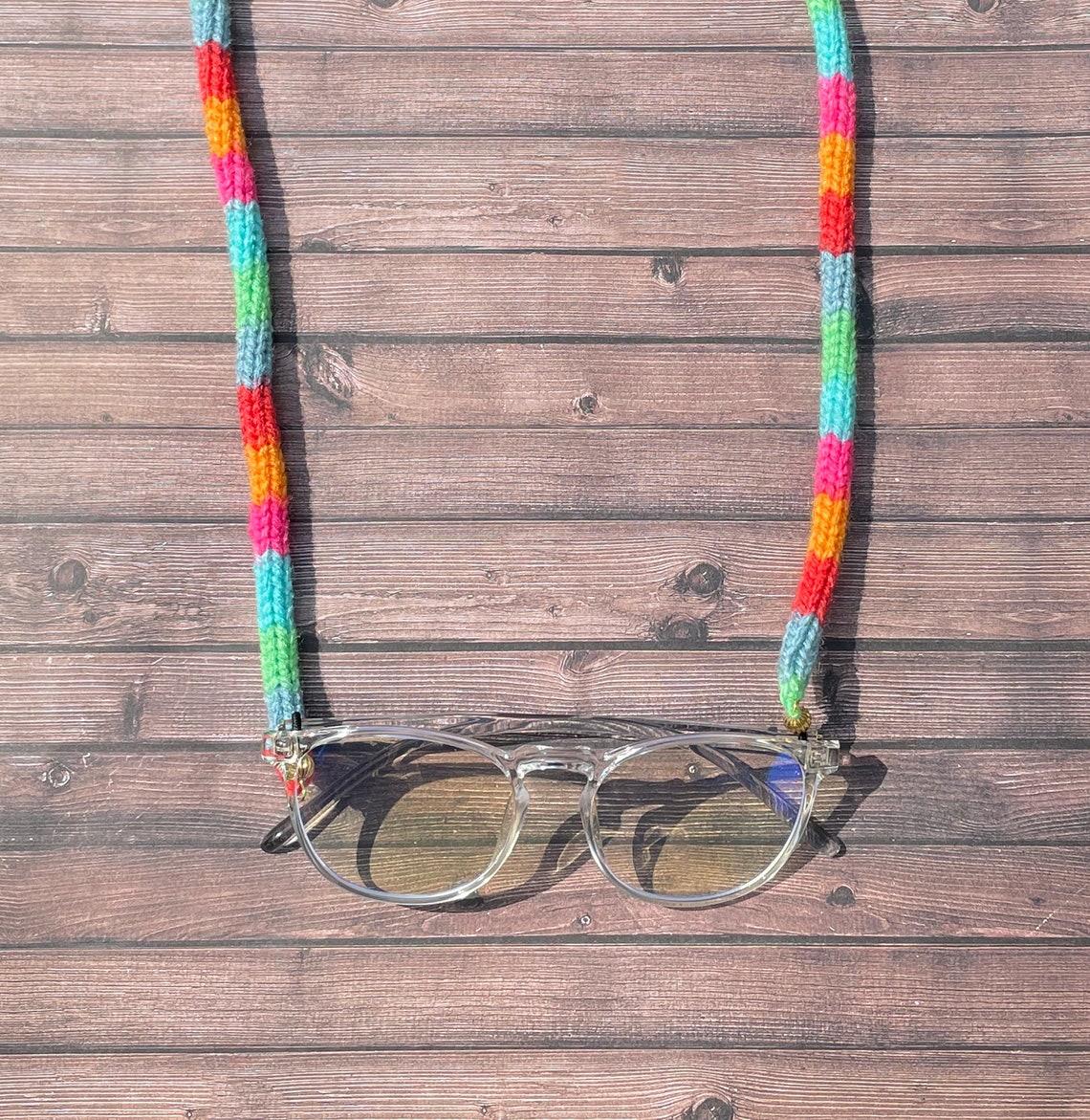 Handmade Knitted Eyewear Cord // with 85 color options // Etsy